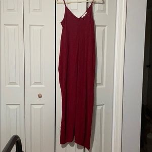 Red strapless maxi dress size S/m